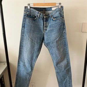 RAG AND BONE RAW DENIM BOYFRIEND JEANS